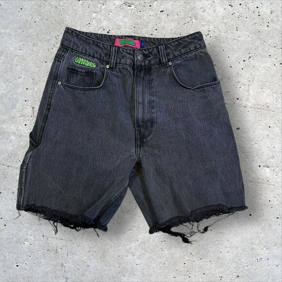 Used Empyre Women's Black Wash Cut-off Shorts Size 2 Design Tori Skater Y2K - Picture 1 of 6